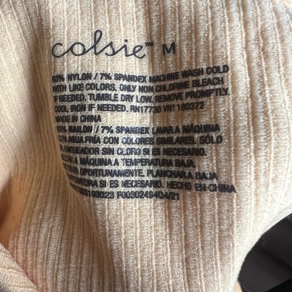 Colsie Orange Ribbed Top - Picture 2 of 3